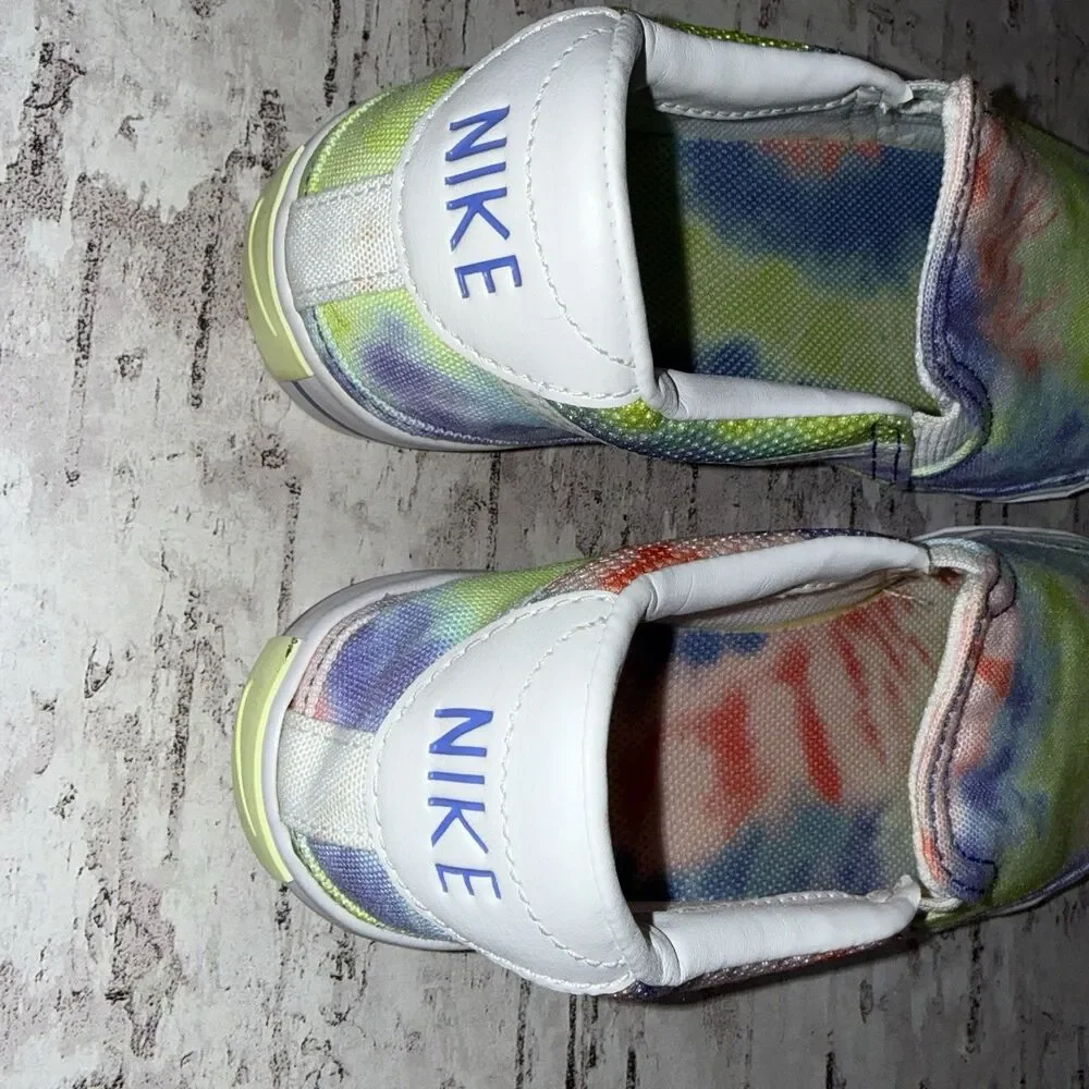Women Nike Court Legacy Slip-on Shoes 6.5 Multicolor Tie Dye CZ1752-900